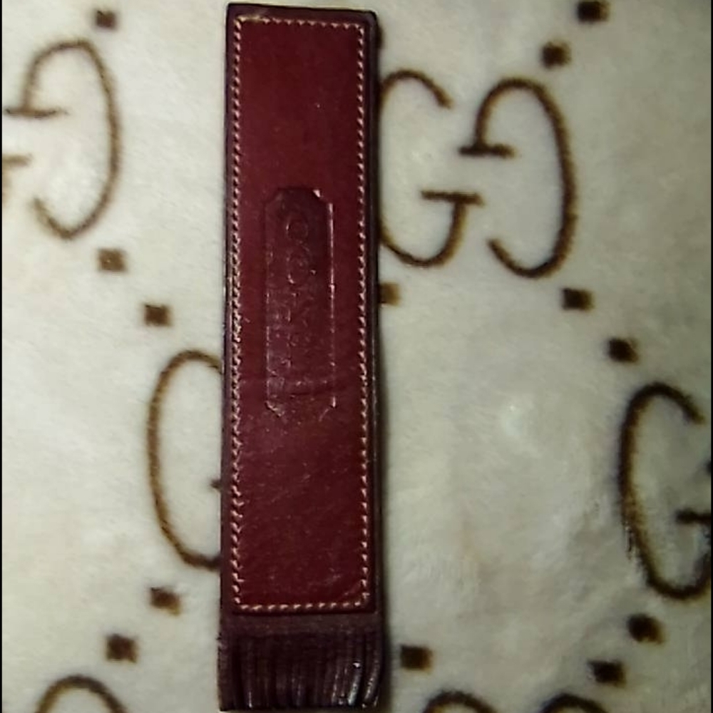 Coach Brand genuine leather bookmark
